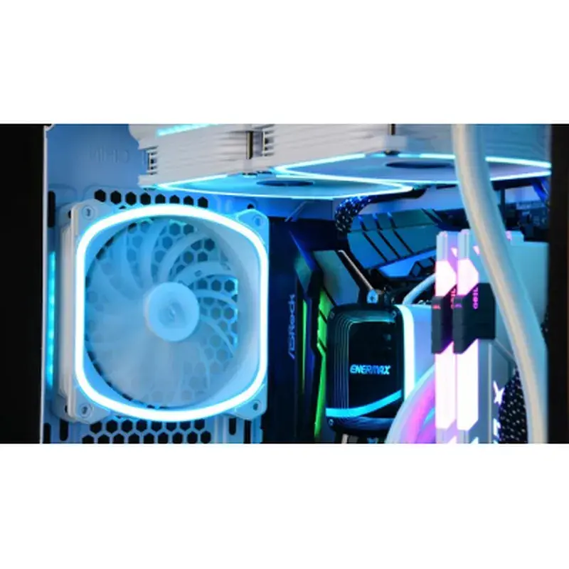 Кулер до корпусу Enermax SQUA RGB WHITE 3x 120 mm (3 PACK) (UCSQARGB12P-W-BP3) - фото 7