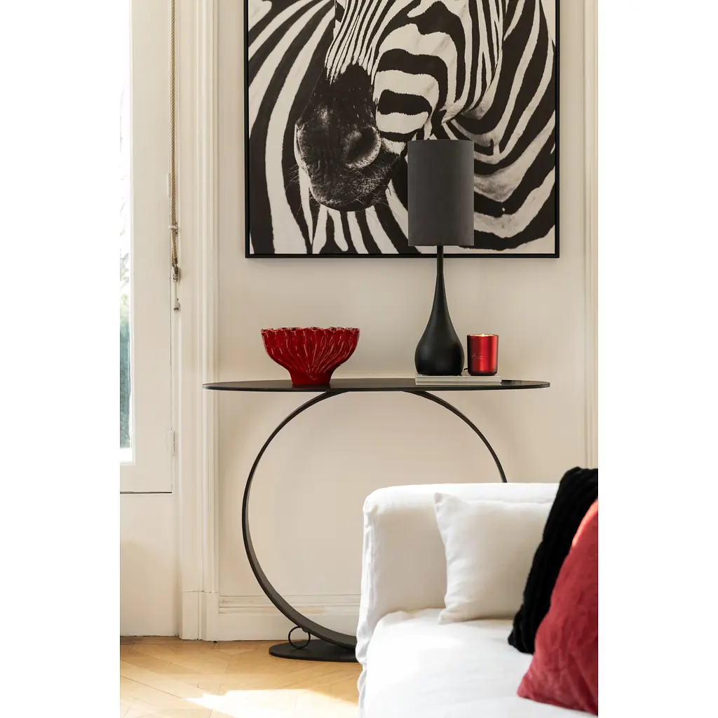 Ваза фарфоровая J-line 19х32 см красная (48330) - фото 2