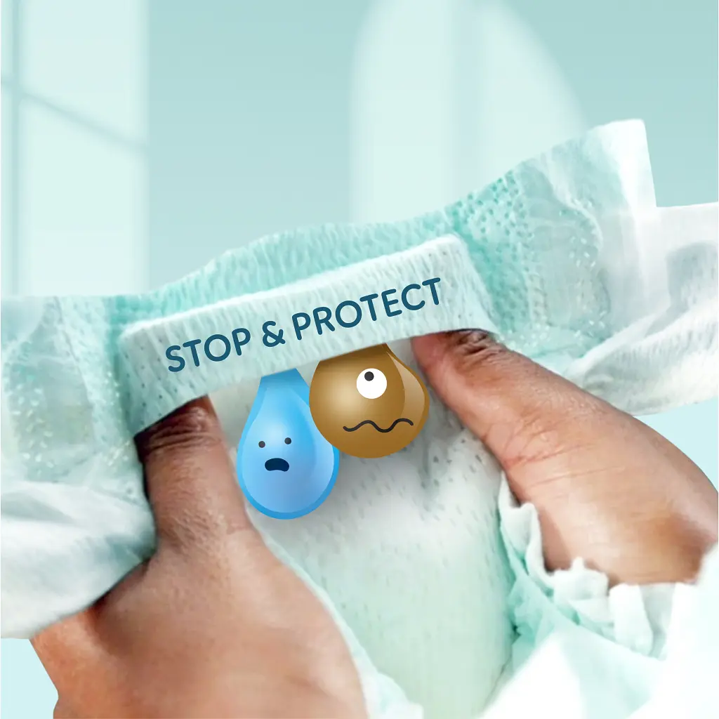 Підгузки Pampers PAMPERS Дитячі підгузники Premium Care Giant (13-18 кг) Мега Упаковка (8006530260176) - фото 6