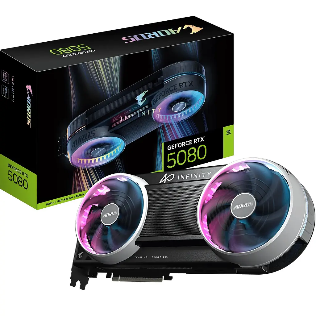 Відеокарта GF RTX 5080 16GB GDDR7 Aorus Infinity Gigabyte (GV-N5080AORUS IF-16GD) - фото 9