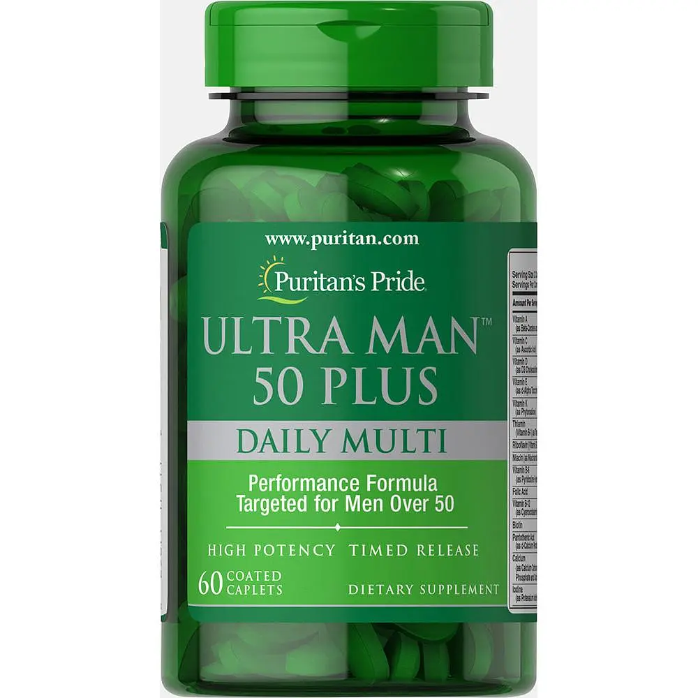 Вітаміни для чоловіків Ultra Man 50 Plus 60 каплет