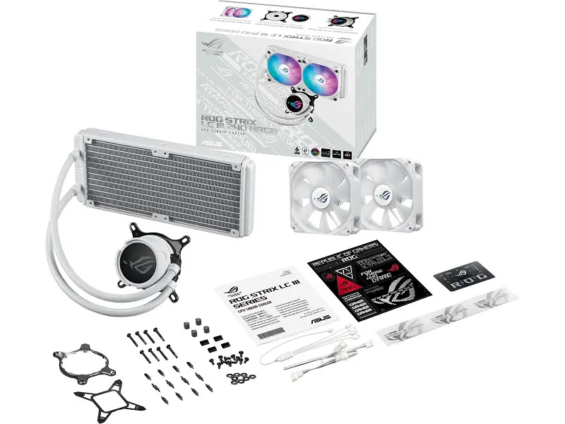 Водяне охолодження Asus ROG Strix LC III 240 ARGB White Edition (90RC00S2-M0UAY0) - фото 3
