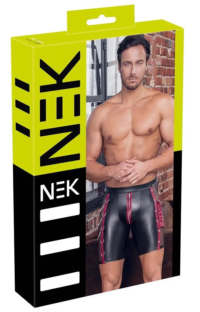 Мужские шорты Nek XL (черный с красным) - фото 8