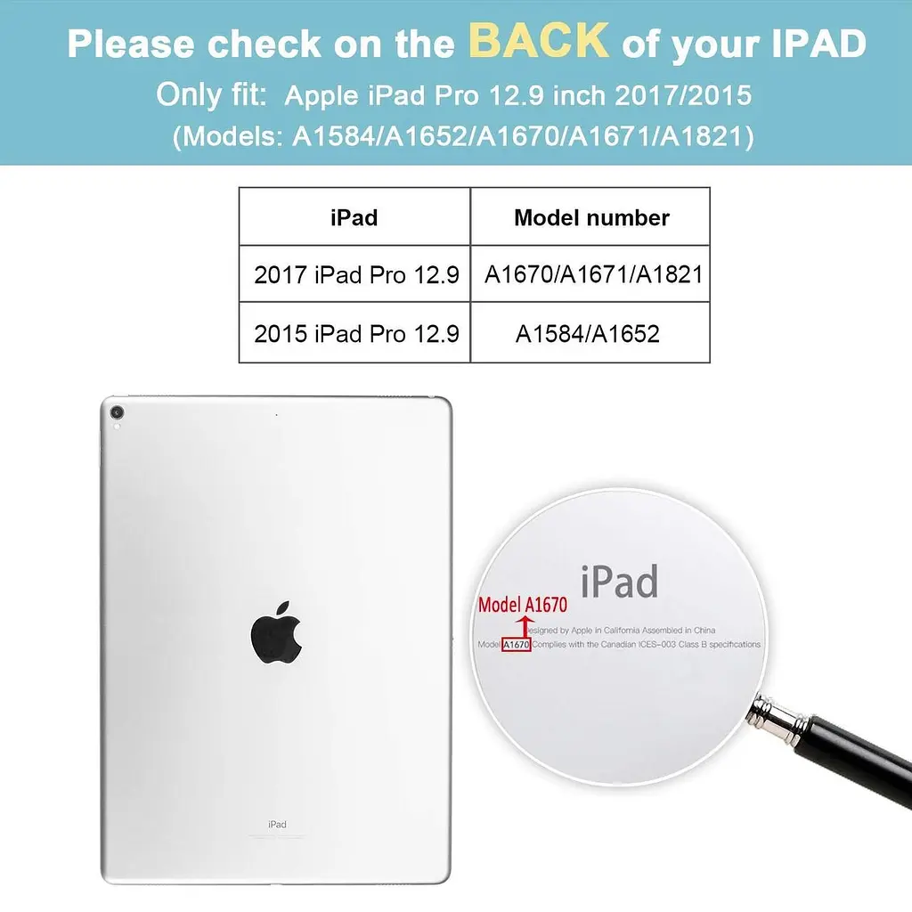 Чохол-книжка для iPad Pro 12,9" (1-го покоління/2-го покоління) з утримувачем для Apple Pencil | ProCase - фото 2