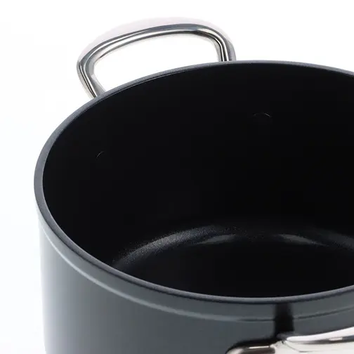 Каструля з кришкою GreenPan Barcelona Pro CC005334-001 24 см 4.9 л чорна - фото 4