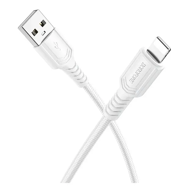 Кабель BOROFONE BX116 Certain charging data cable iP Білий