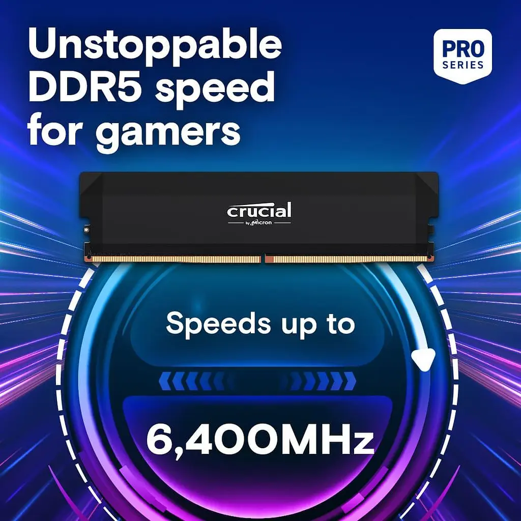 Модуль пам'яті Crucial DDR5 32GB (2x16) 6400Mhz CL38-40-40-84 1.35V EXPO/XMP 3.0 (CP2K16G64C38U5B) - фото 7