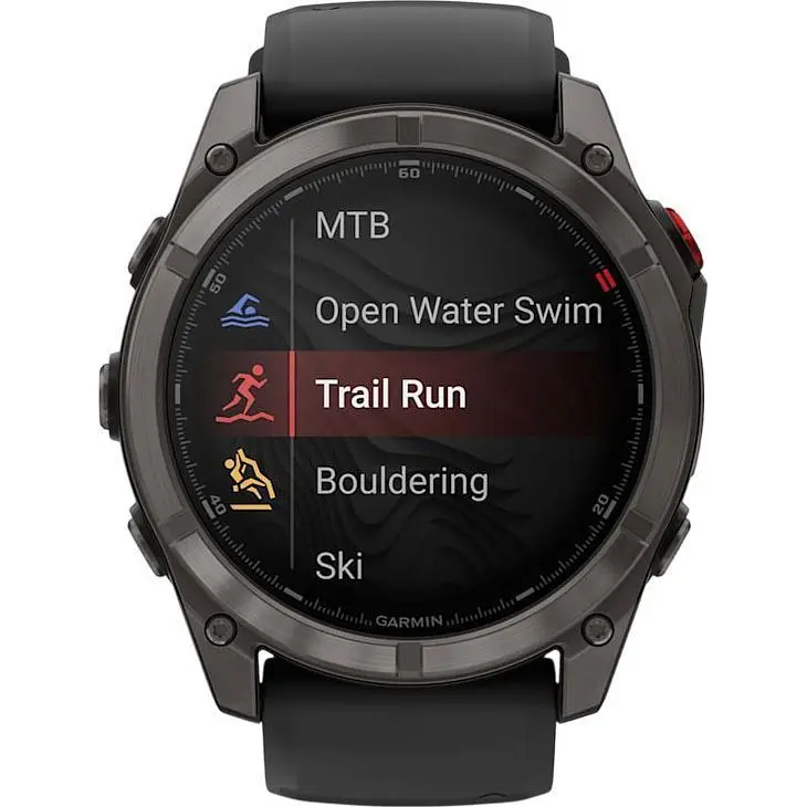 Смарт-годинник Garmin Fenix 8 Pro AMOLED Sapphire 51mm Carbon Gray DLC Titanium with Black/Pebble Gray Silicone Band (010-03199-00/01) [145029] - фото 2