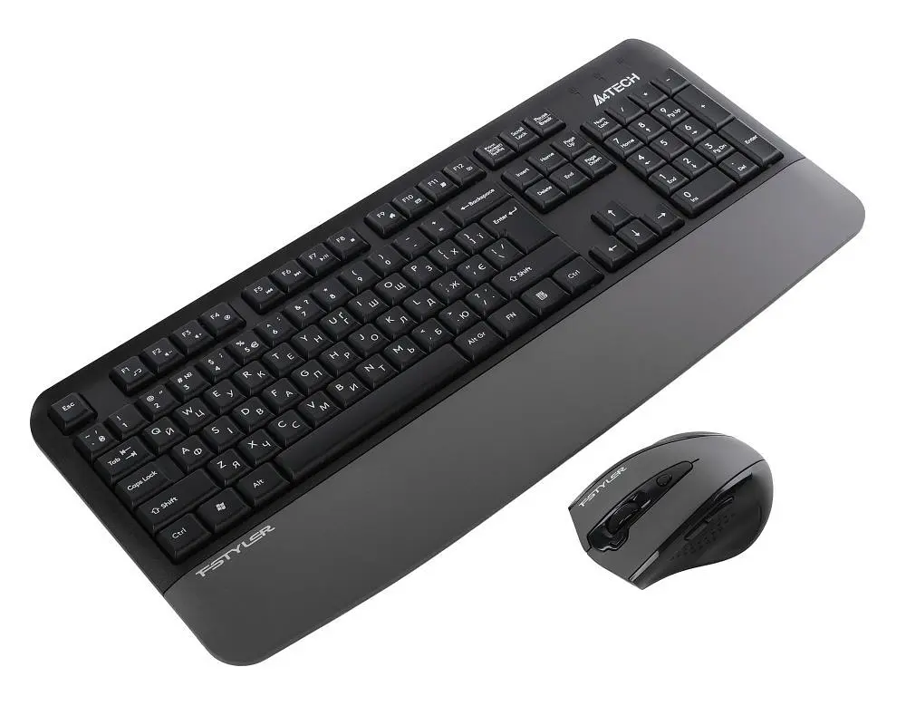 Комплект (клавиатура, мышь) беспроводной A4Tech Fstyler FG2500S Plus Grey (FG2500S Plus (Grey)) - фото 7