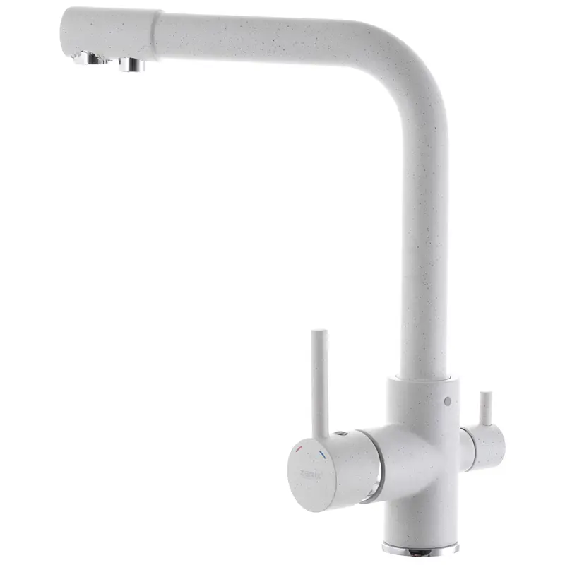 Смеситель для кухни на две воды Zerix LR4055W-3 ZX2643 Белый - фото 2