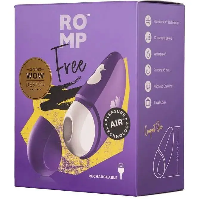 Вакуумний кліторальний стимулятор Romp Free чохол 10 рівнів інтенсивності - фото 9