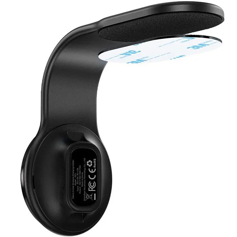 Автодержатель с зарядным устройством Acefast D21 Magnetic Wireless Charging 15W Black - фото 4