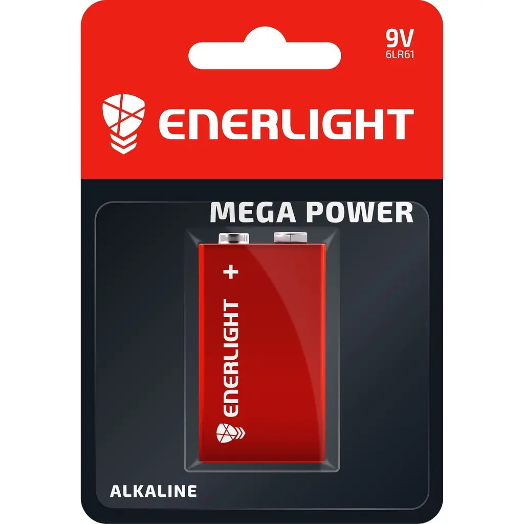 Батарейка Enerlight Mega Power 6LR61 BLI 1 шт. - фото 1