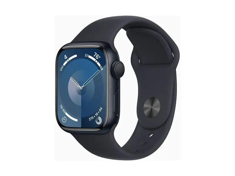 Смарт-годинник Apple Watch Series 9 GPS 41mm Midnight Aluminum Case w. Midnight Sport Band - S/M (MR8W3) - фото 2
