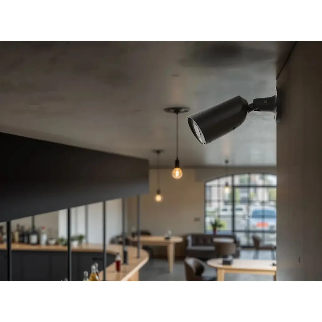 IP-камера Ajax дротова BulletCam HL Black, 5мп, 2.8мм, гібридне підсвічування IR 35м, білий Led 50м, Poe, True WDR, IP 65, аудіо, кут огляду 100° до 110°, вулична, чорна - фото 3