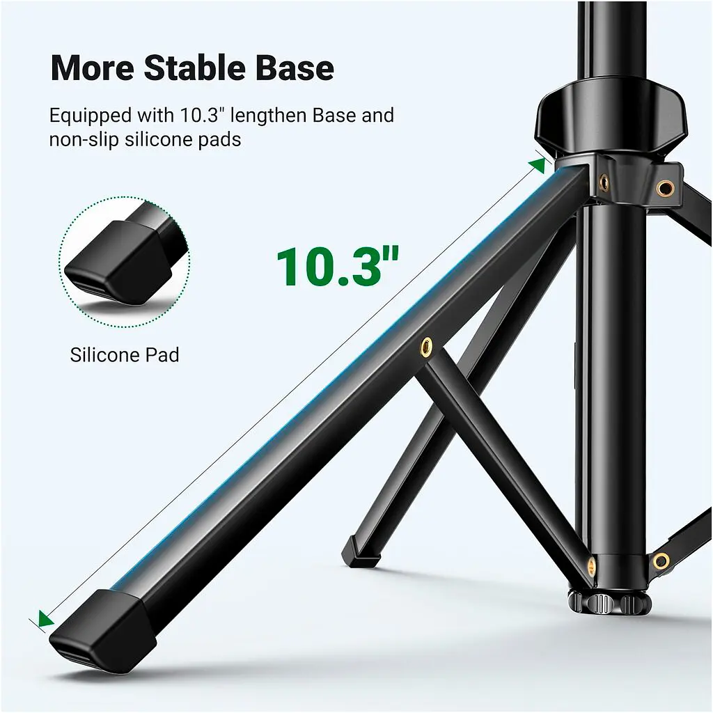 Штатив Ugreen LP680 Selfie Stick Tripod with Bluetooth Remote Black (15609) - фото 5