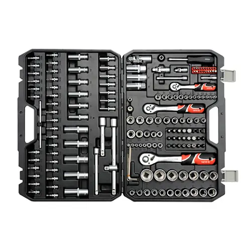 Набор торцевых головок Yato квадрат 1/2", 3/8", 1/4" с инструментами отверточные насадки 173 шт. (YT-38931) - фото 5