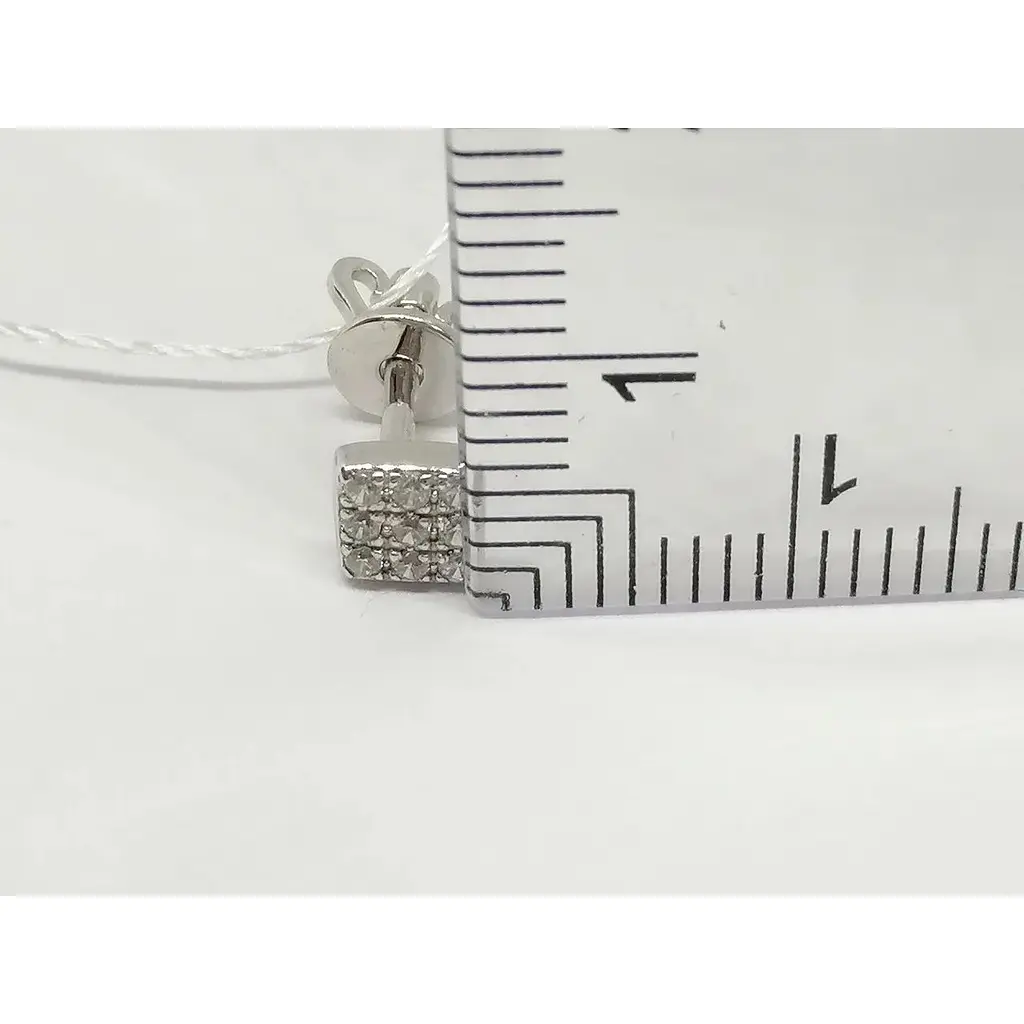 Золотые серьги-пуссеты Империя золота с фианитами. СП102БИ - фото 3