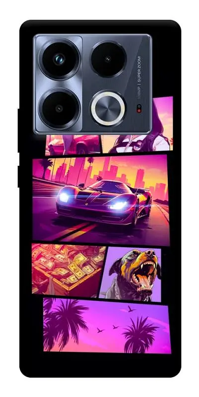 TPU чохол Demsky GTA vibes для Infinix Note 40 4G