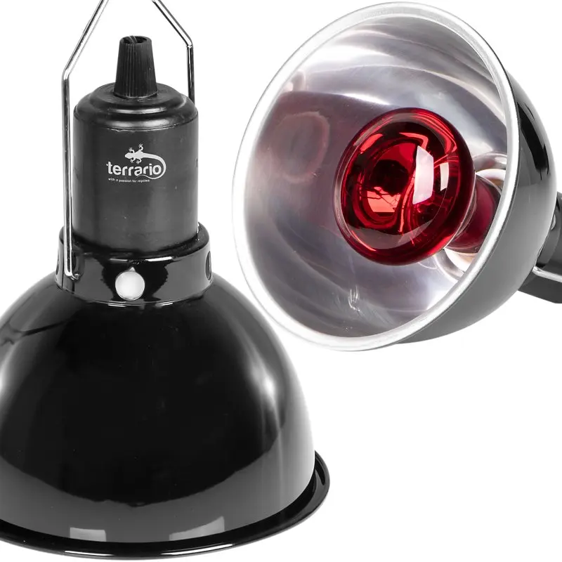 Світильник глибокий рефлекторний Terrario Biosphere Light 75W для локального обігріву тераріумів з керамічним патроном E27 - фото 5