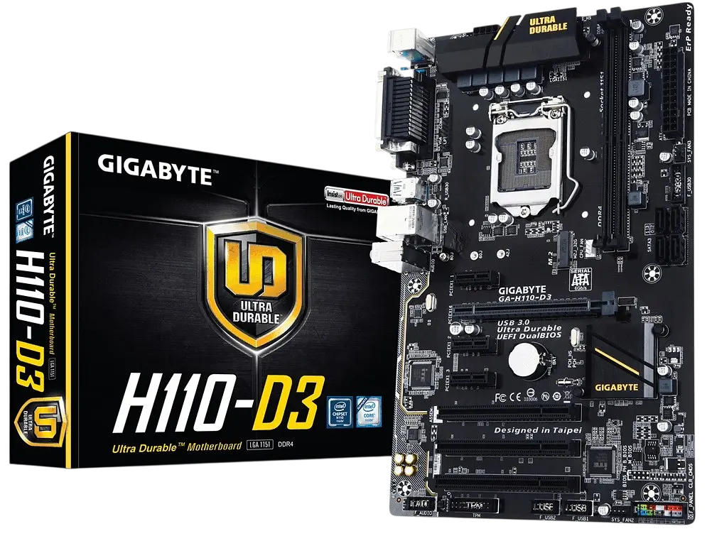 Материнська плата Gigabyte GA-H110-D3 LGA 1151v1 (GA-H110-D3) Б/В