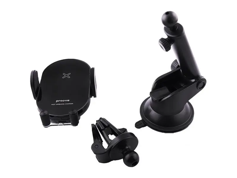 Автомобільний тримач для смартфона Proove Rounded Energy 15W Black - фото 5