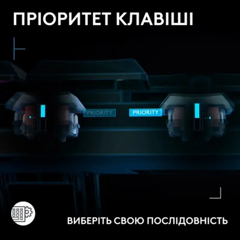 Клавіатура Logitech G515 Rapid TKL Wired USB UA Black (920-013861) - фото 7