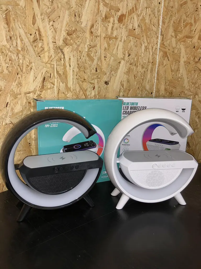 Розумний світильник / Нічник з бездротовою зарядкою для телефону / Bluetooth-колонка - фото 2