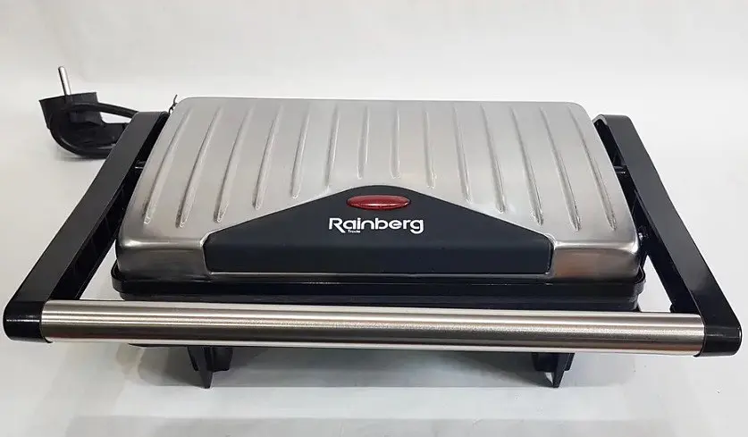 Притискний контактний домашній електрогриль 1500Вт електричний гриль сендвічниця Rainberg RB-5401 - фото 3