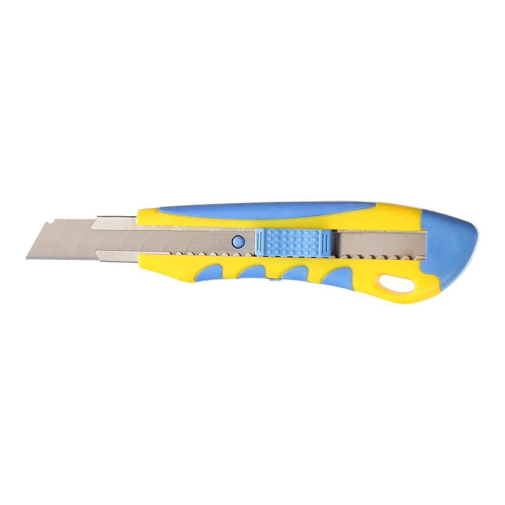 Канцелярский нож Buromax универсальный с резиновыми вставками на корпусе 18 мм - фото 2