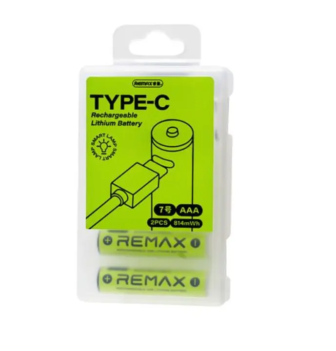 Акумулятори Remax AAA01 Rechargeable USB Lithium Battery 220mAh 2 pcs set - фото 2