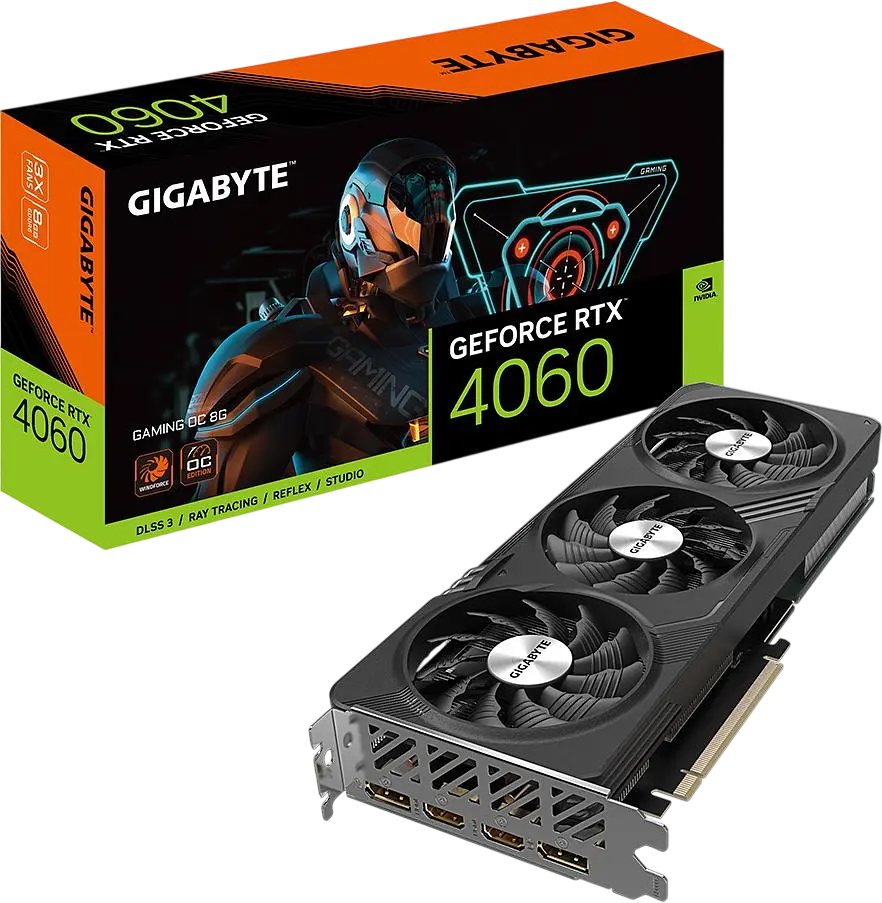 Відеокарта GeForce RTX 4060 8GB Gigabyte Gaming OC (GV-N4060GAMING OC-8GD) Б/В - фото 4