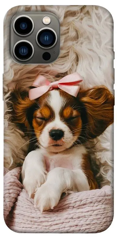 TPU чохол Demsky Sleepy spaniel для Apple iPhone 12 Pro Max (6.7")