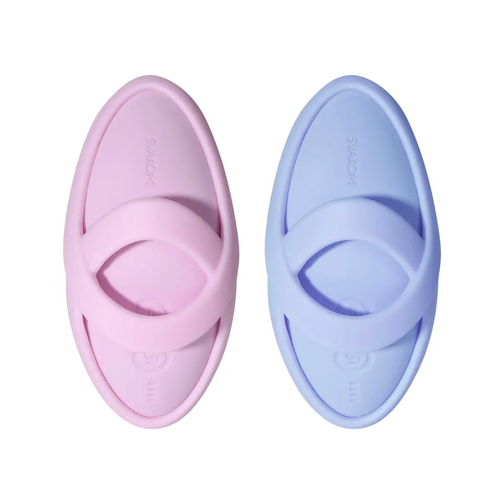 Смарт-вібратор для клітора Svakom Echo 2 Pink Lilac, підігрів до 38 °C, знімна насадка на палець - фото 12