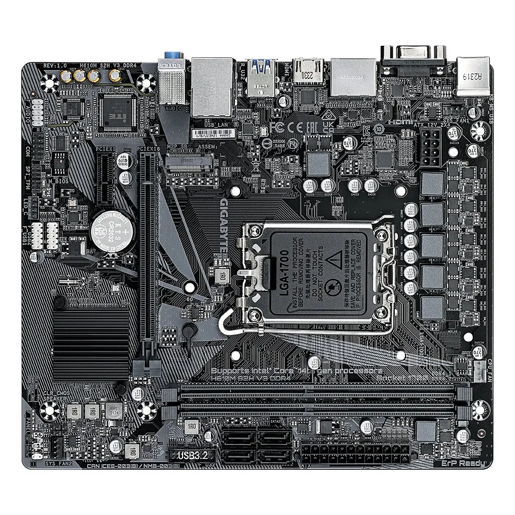 Материнська плата GIGABYTE H610M S2H V3 DDR4 - фото 3