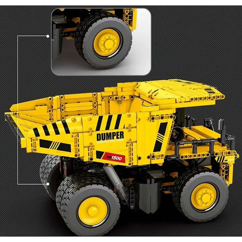Конструктор Reobrix Mechanical Caterpillar 797 Кар'єрний самоскид з пультом (22025) [160325] - фото 5