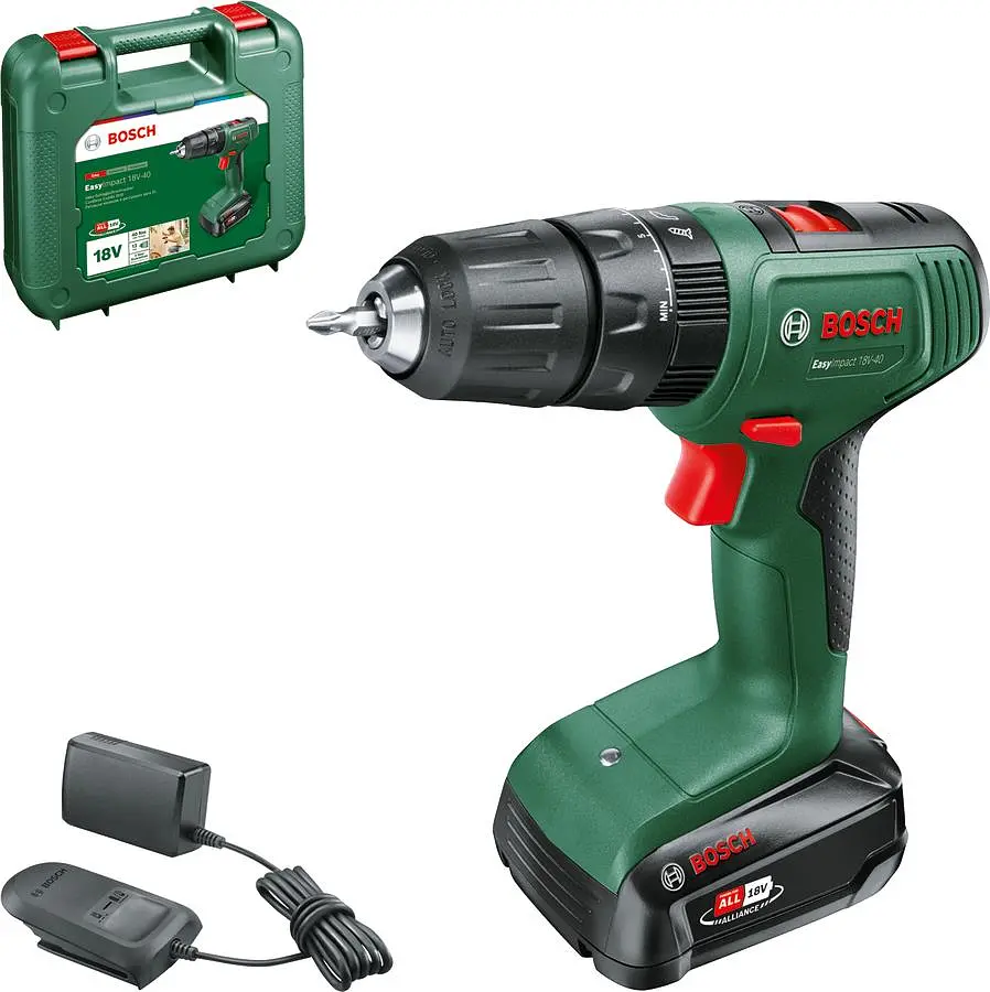 Шурупокрут-дриль акумуляторний EasyImpact 18V-40 18В Bosch teh0025182 - фото 4