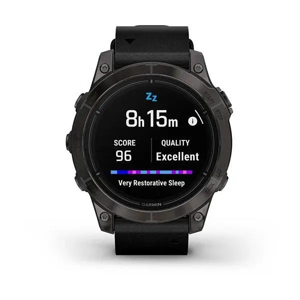 Смарт-годинник Garmin Epix Pro 2 Sapphire 47 mm Carbon G. DLC Tit. with B. Leather Band (010-02803-30) - фото 4