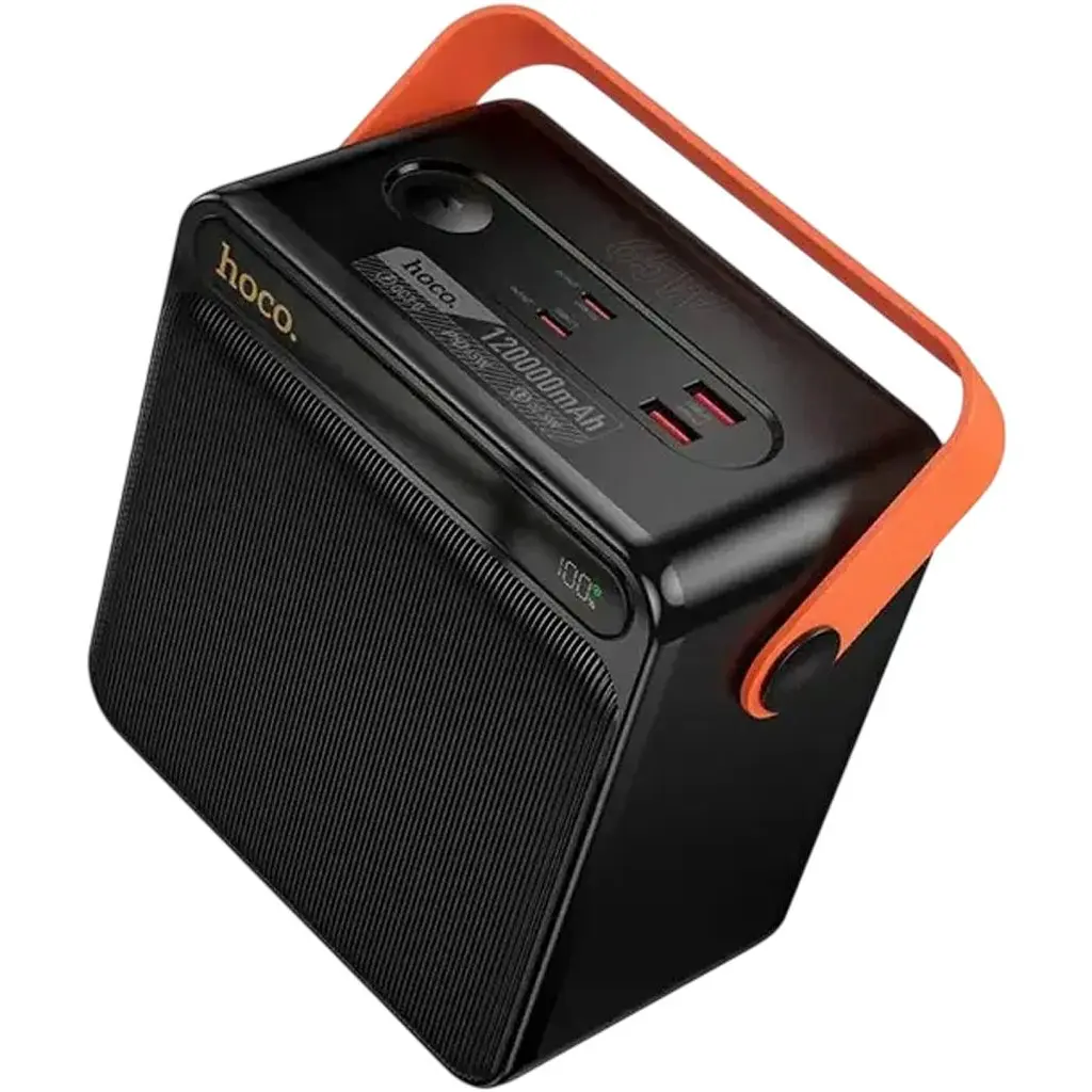 Зовнішній акумулятор Hoco DB101A Zeus 120000mAh 65W Black [168595] - фото 3