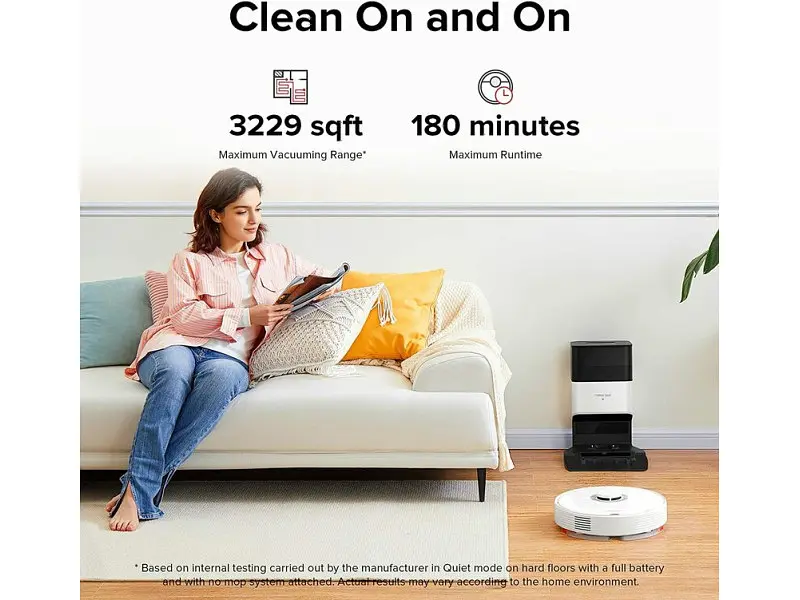 Робот-пилосос з вологим прибиранням RoboRock Vacuum Cleaner Q7 Max+ White - фото 7