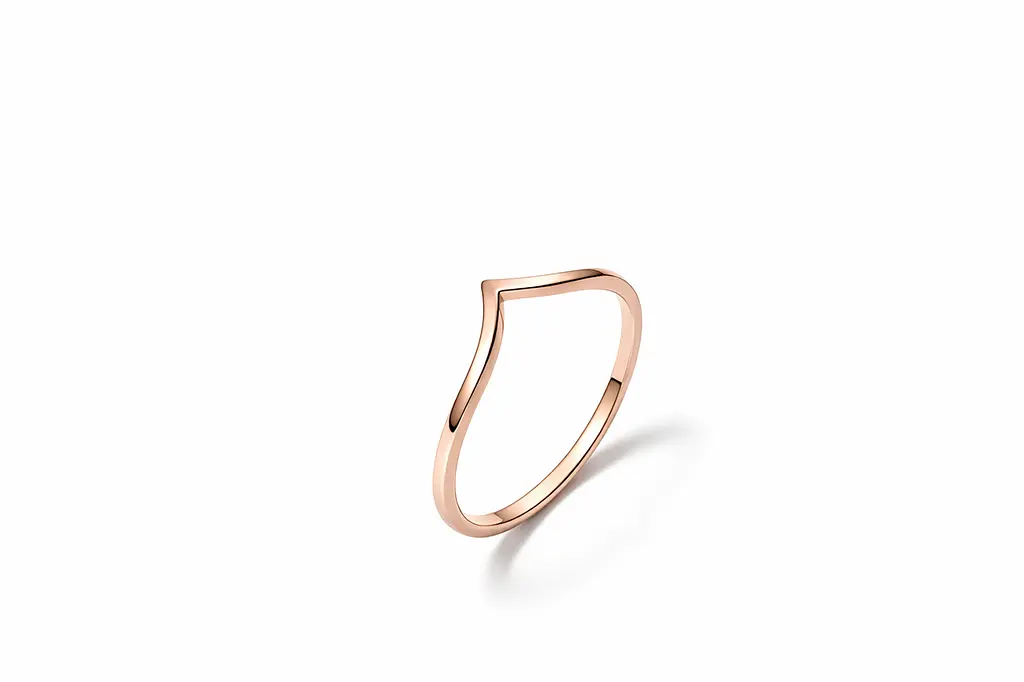 Каблучка з червоного золота в мінімалістичному стилі К-0583 18