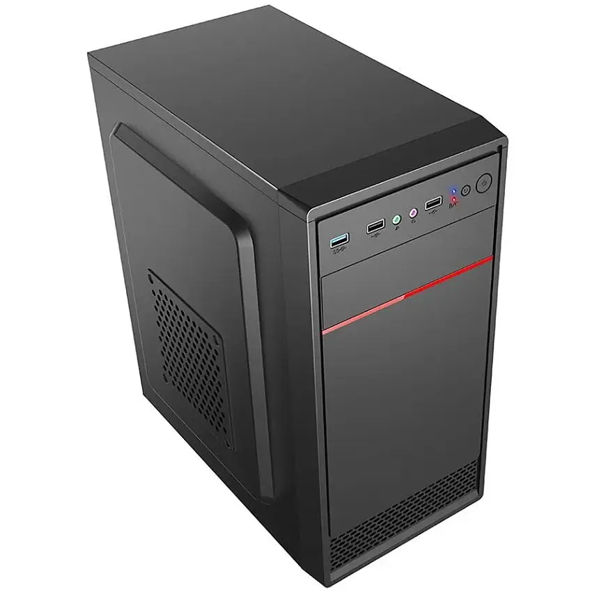 Корпус Casecom GN-1714 450W-120 мм USB 3.0 mATX, Black (GN-1714-450) - фото 4