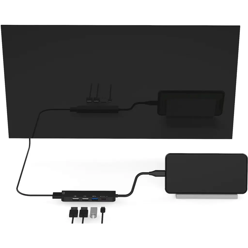 Концентратор XoKo AC-405 Type-C to HDMI+USB 3.0+USB 2.0+Type-C (XK-AC-405) - фото 6