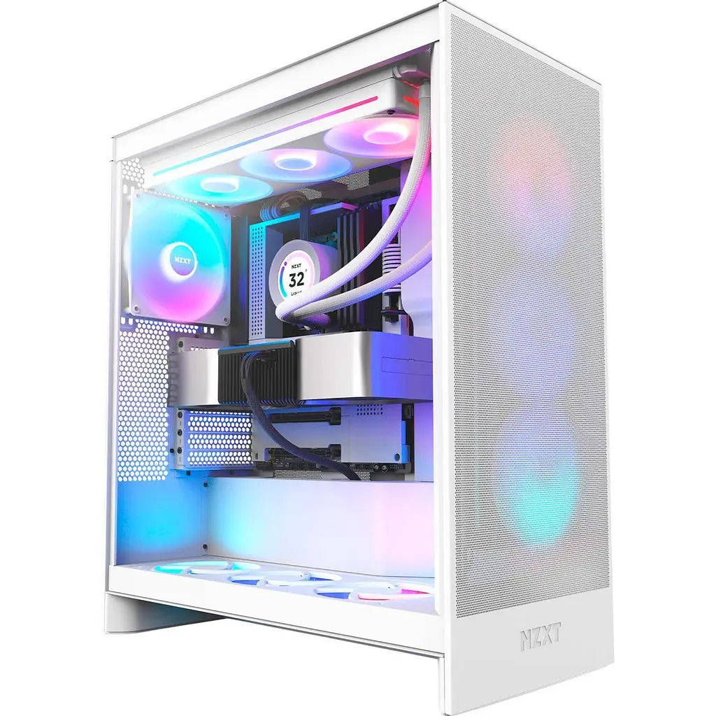 Корпус NZXT H7 Flow RGB White (CM-H72FW-R1) [146831] - фото 8