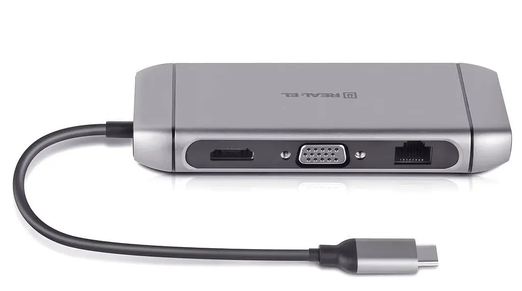 USB-Хаб Real-EL CQ-900 Space Grey UAH (EL123110003) - фото 4