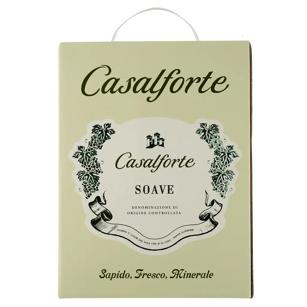 Вино Casalforte Soave DOC, белое, сухое, 3 л - фото 2