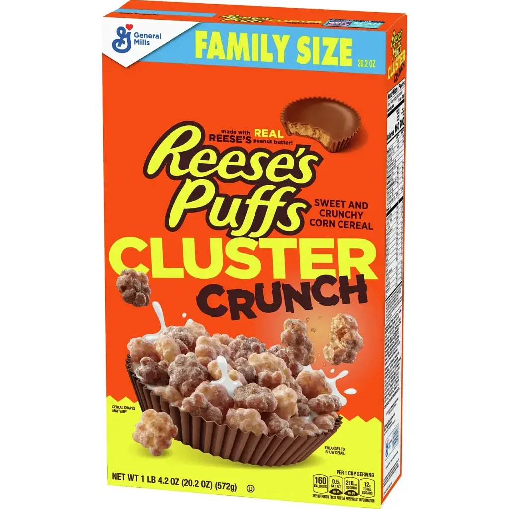 Сухий сніданок Reese's Puffs Cluster Crunch Breakfast Cereal 572 g - фото 3