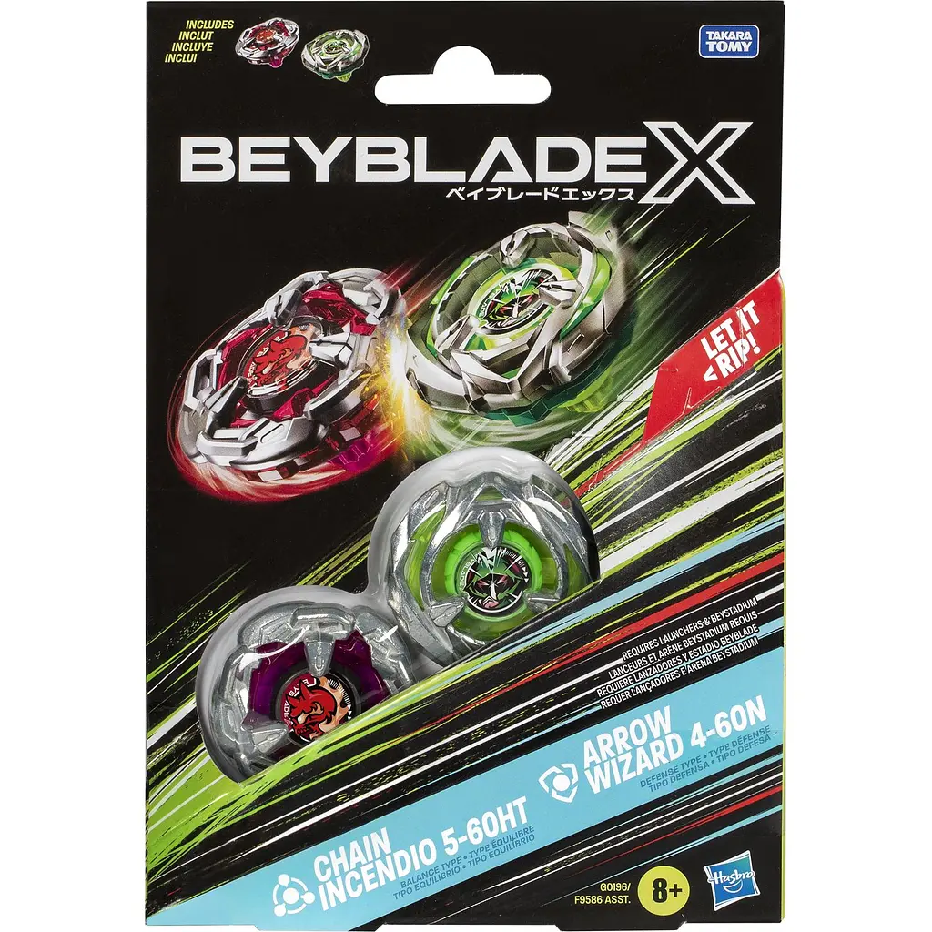 Набір іграшковий Hasbro Beyblade X Dual Pack Set з двох дзиґ (F9586_G0196) - фото 3