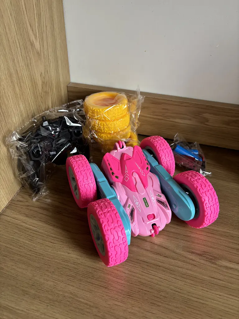 Перевертна трюкова машинка на радіокеруванні Seveclotree RC Stunt Car PHG4-13 360° обертання 4WD повнопривідна рожева (SKU-160) - фото 10