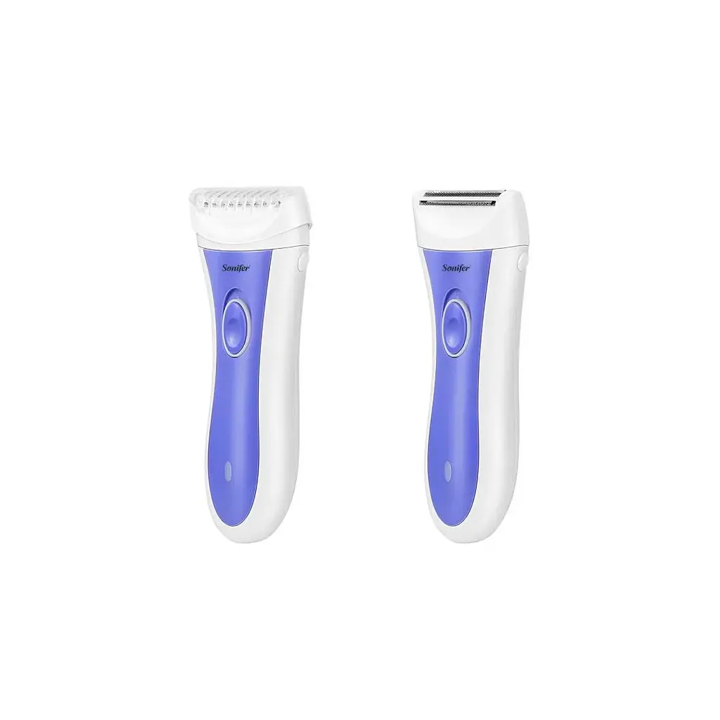 Жіноча акумуляторна бритва Sonifer 2 in 1 SF-9566 Біло-синій - фото 4